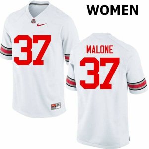Women's Ohio State Buckeyes #37 Derrick Malone White Nike NCAA College Football Jersey Supply ZMU4444UC